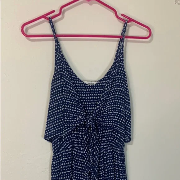 Blue Patterned Jumpsuit - Picture 3 of 4